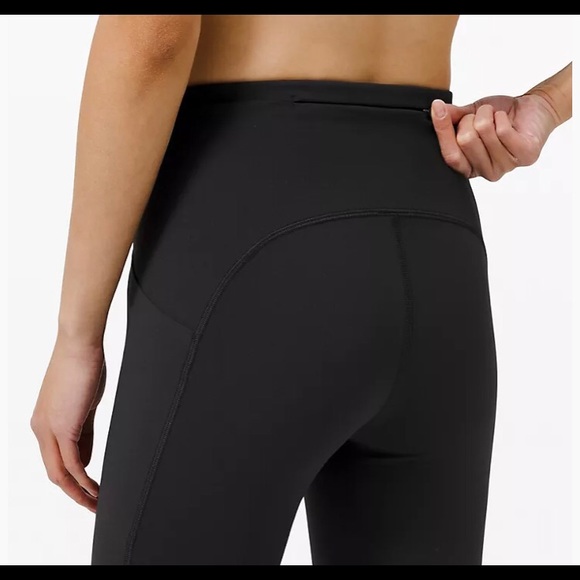 Hawaiian blue Lululemon Swift Speed Hi-Rise Running Crops (21”) - Picture 3 of 4